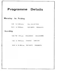 Programme Details