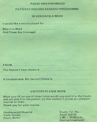 Early Request Form