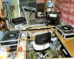 Temporary studio presenters chair