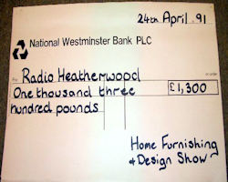 Home Furnishing Cheque